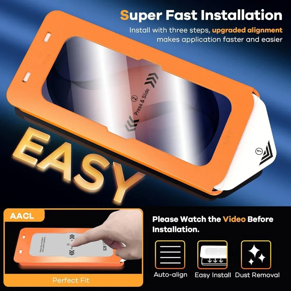 3-Pack for Samsung Galaxy S26 Ultra Screen Protector Tempered Glass